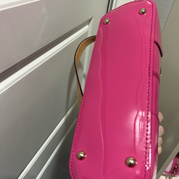 Dooney & Bourke Fuchsia Patent Leather Shoulder Bag - Picture 6 of 7